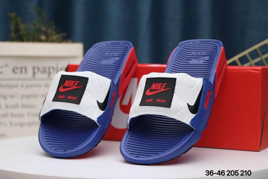 Nike Air Max 90 Slide Blue White Red